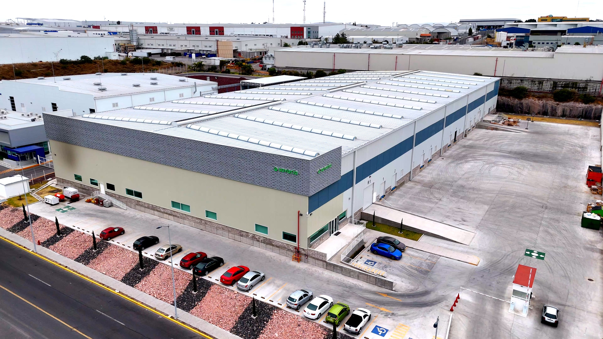aerial image of Savaria's factory in Mexico