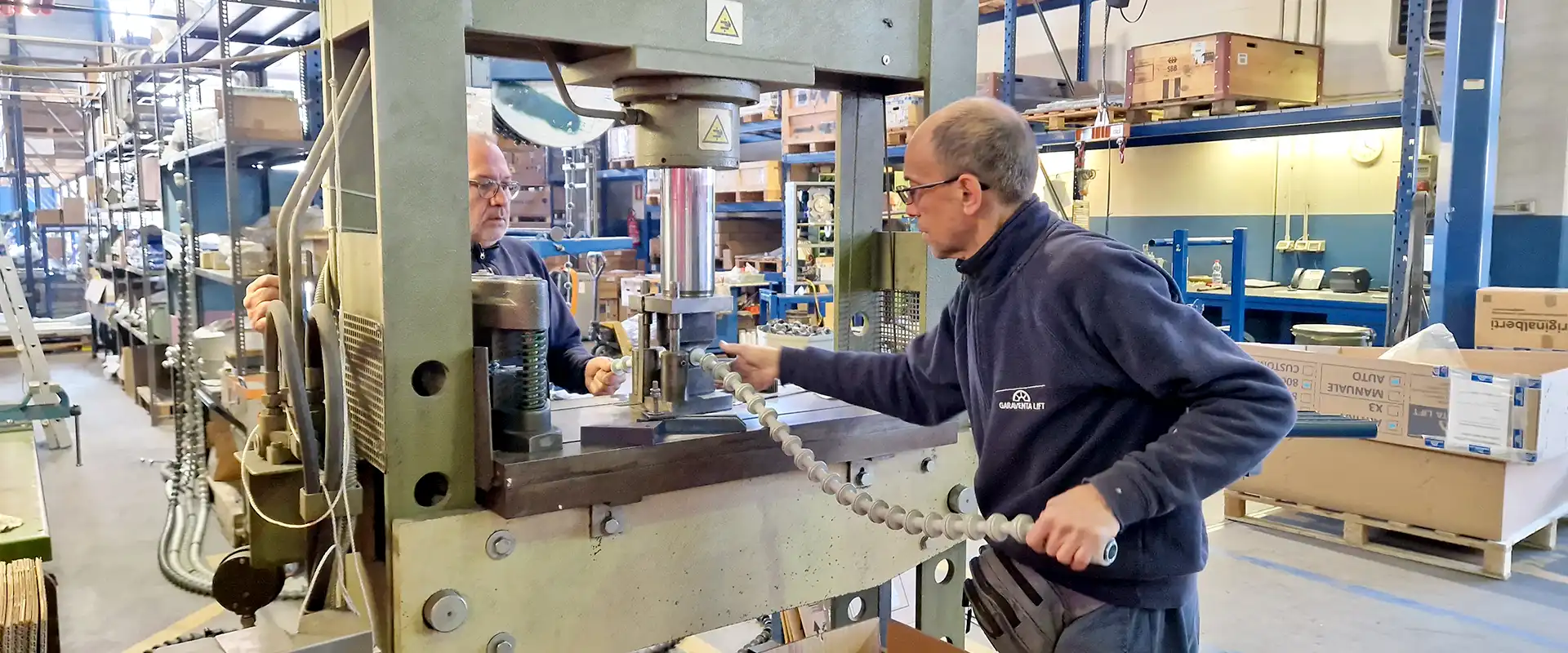 Manufacturing components at Garaventa Factory