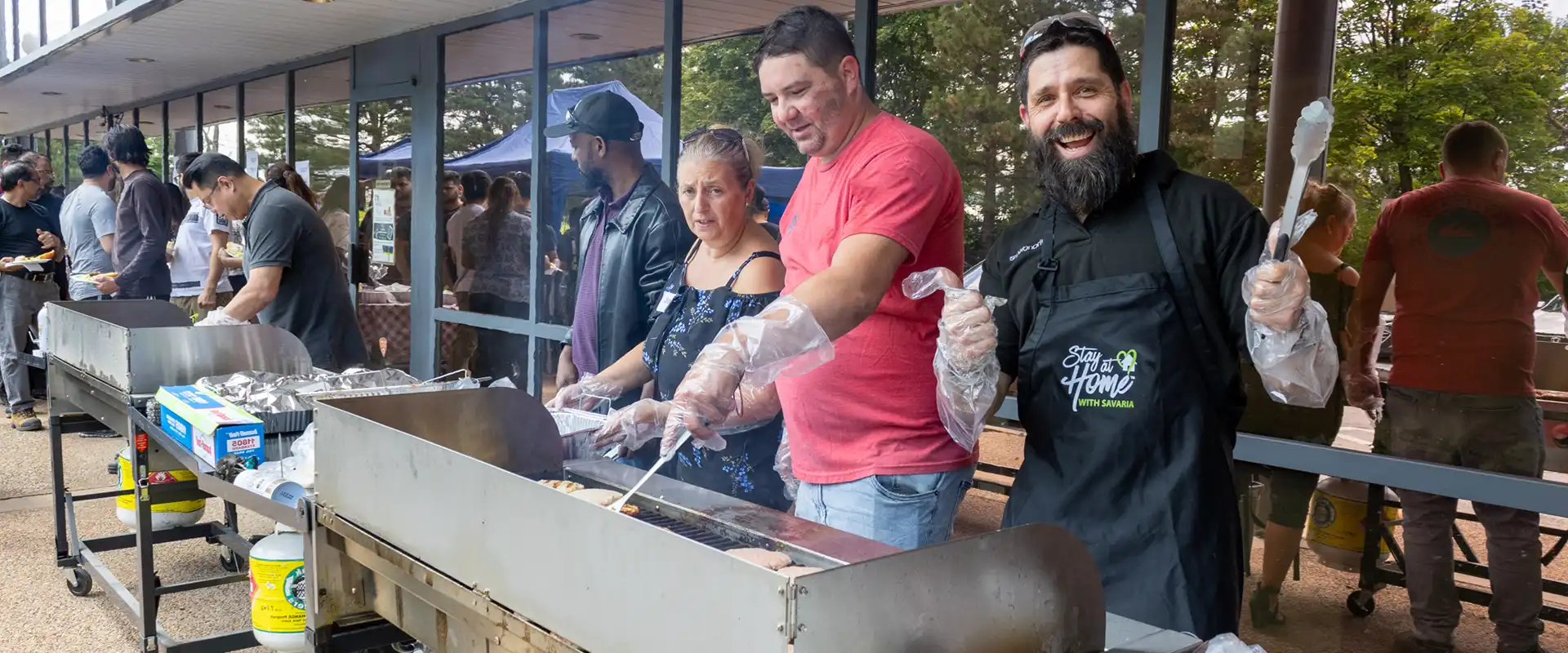 Savaria Brampton staff enjoying company BBQ event