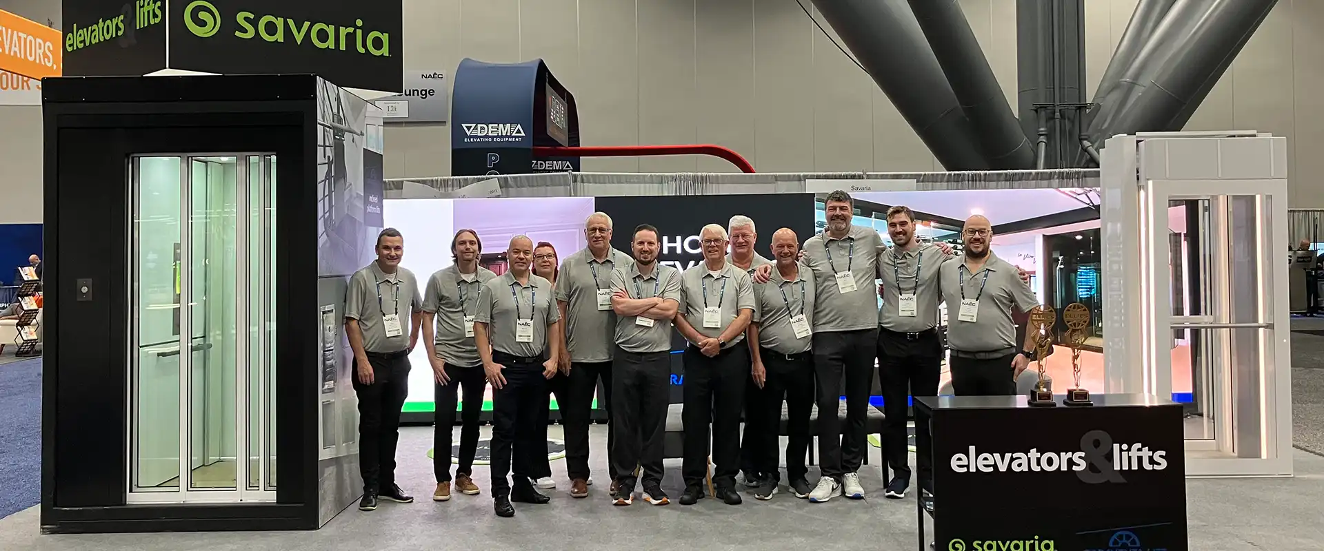 Savaria and Garaventa team at NAEC 2025 trade show