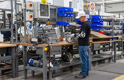 Worker in Savaria's Mexico facility