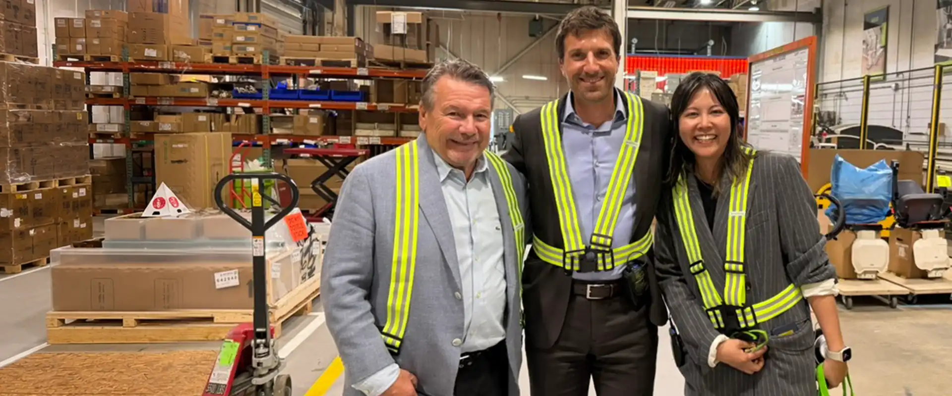 Marcel Bourassa, JP at Brampton facility for Investors Day