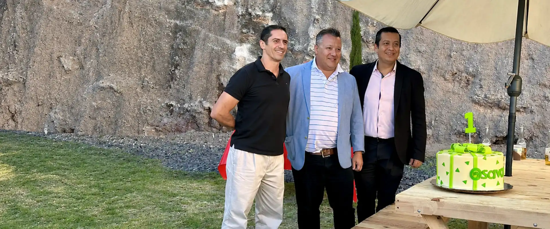 Sebastien Bourassa celebrating one year anniversary of Mexico facility